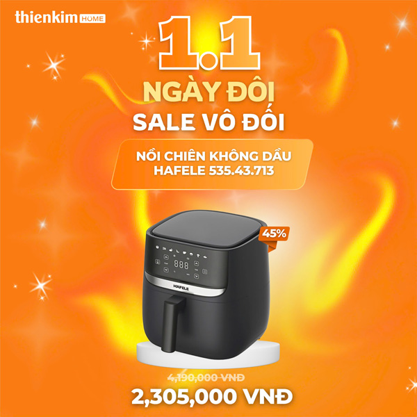 ngày đôi sale vô đối nồi chiên không dầu 3